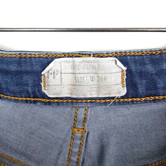 FREE PEOPLE Distressed Women's Medium Wash High Rise Ankle Skinny Jeans Size 26R - Picture 7 of 7